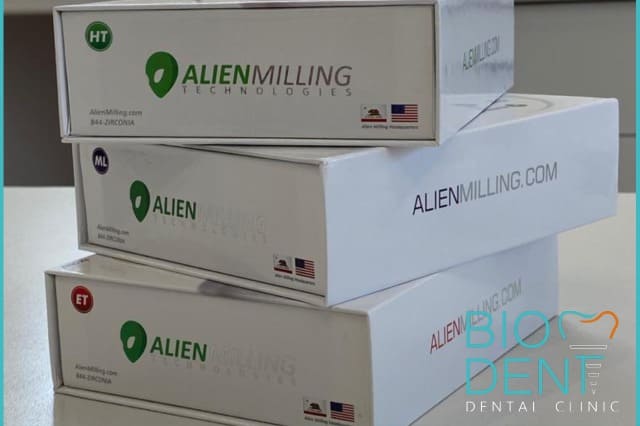 Materiali odontoiatrici certificati Alien Milling