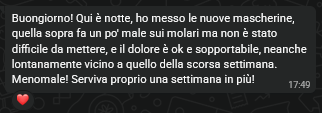 Recensione paziente sull’apparecchio trasparente alla Clinica Dentale Biodent a Tirana, turismo dentale